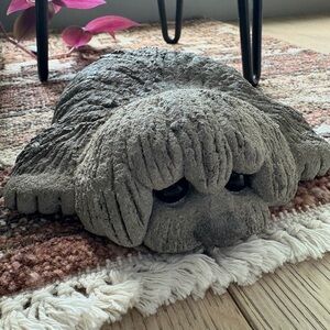 Vintage Lou Rankin 1977 Sheepdog Concrete Sculpture